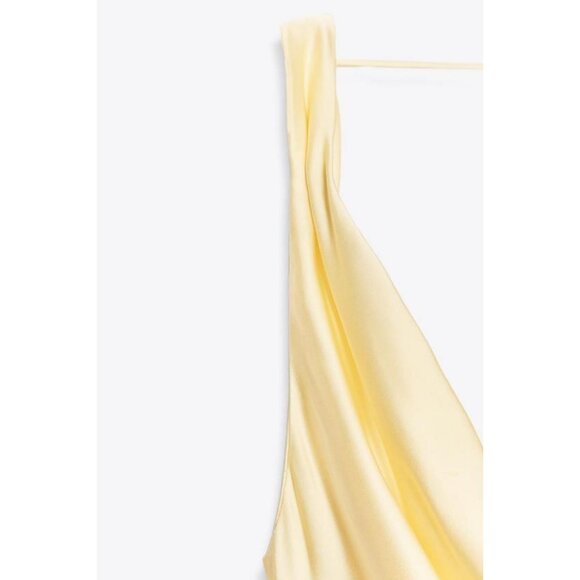 ZARA ZW COLLECTION SATIN LONG DRESS - Picture 10 of 10